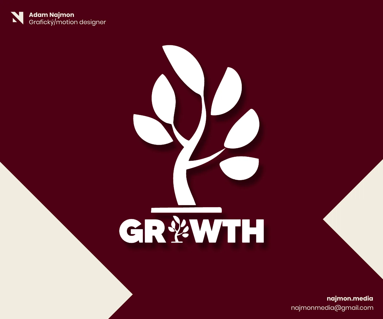 GROWTH – logo design, Najmon Media