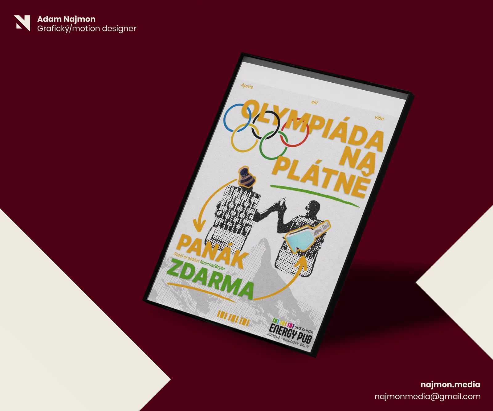 Plakát 1 – grafický design, Najmon Media Říčany